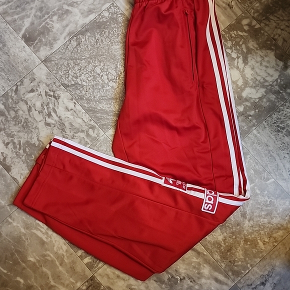 New Adidas Men's Size Medium Originials Adibreak Red Track Pants IM8221 - Picture 3 of 5